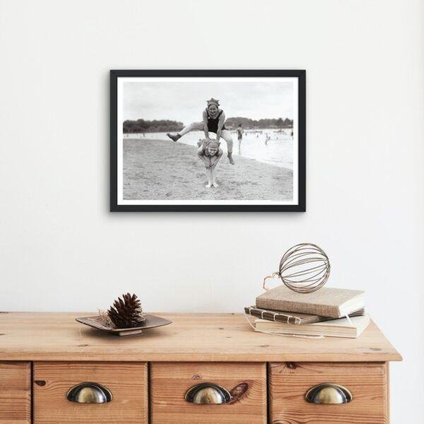 Vintage Beach Party Photographs - Unique Wall Decor, Antique Charm, Nostalgic Art Collection for Home & Office