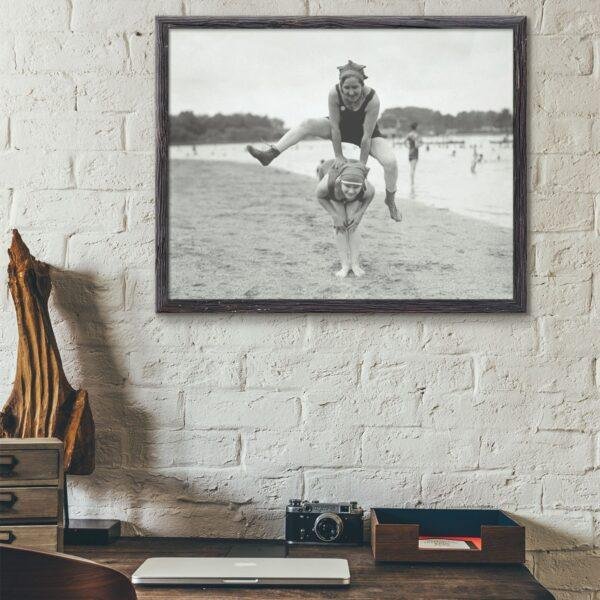Vintage Beach Party Photographs - Unique Wall Decor, Antique Charm, Nostalgic Art Collection for Home & Office