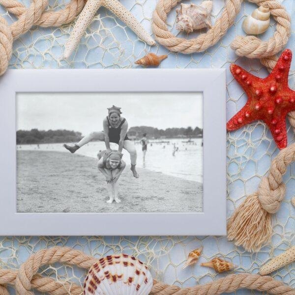 Vintage Beach Party Photographs - Unique Wall Decor, Antique Charm, Nostalgic Art Collection for Home & Office