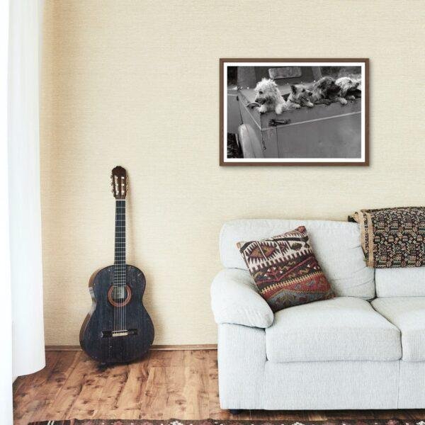 Backseat Barkers | Classic Retro Home Decor for Dog Lovers Gift Idea & Wall Art