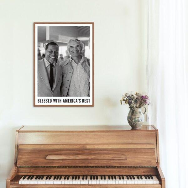 John Lewis and Dave Brubeck Jazz Poster: A Unique Music Gift | Ideal for Elevating Your Living Room Decor
