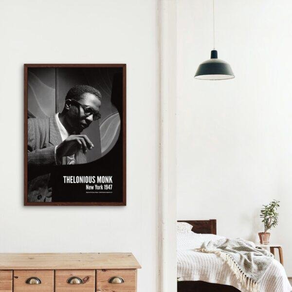 Thelonious Monk Jazz Poster: A Unique Music Gift | Perfect for Enhancing Your Office Wall Art