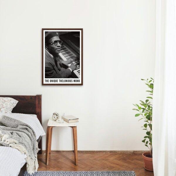 Thelonious Monk Jazz Poster: A Unique Music Gift | Ideal for Elevating Your Living Room Decor