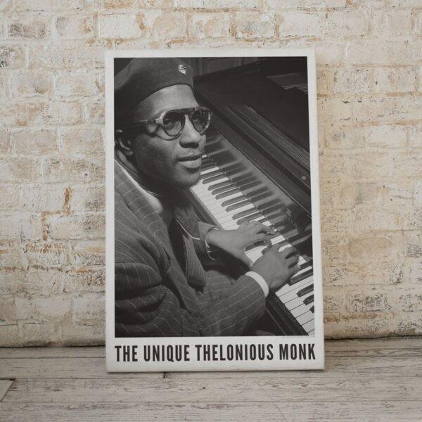 Thelonious Monk Jazz Poster: A Unique Music Gift | Ideal for Elevating Your Living Room Decor