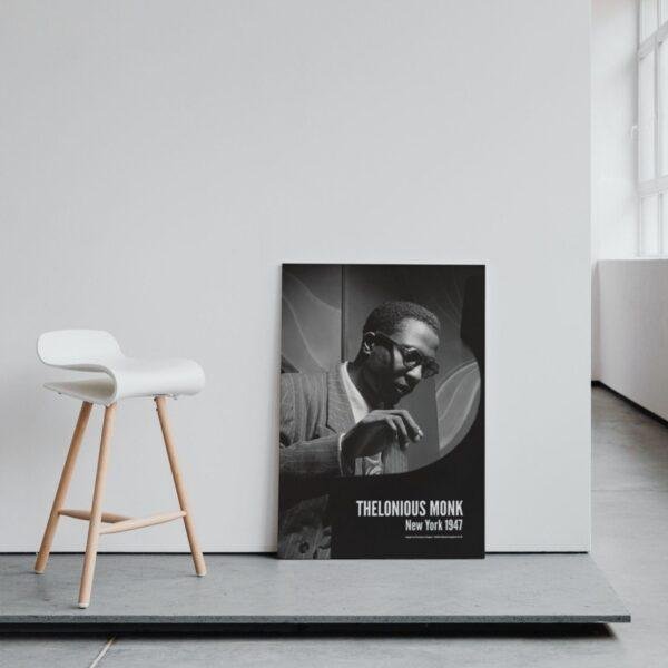 Thelonious Monk Jazz Poster: A Unique Music Gift | Perfect for Enhancing Your Office Wall Art