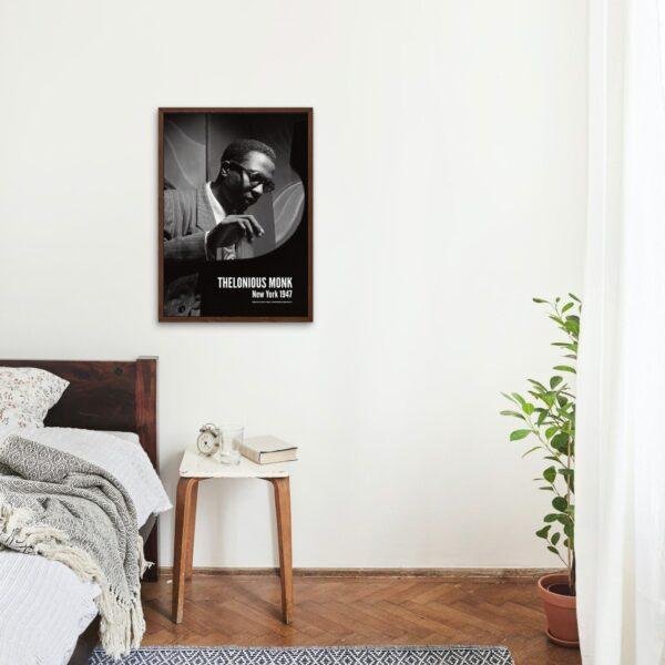 Thelonious Monk Jazz Poster: A Unique Music Gift | Perfect for Enhancing Your Office Wall Art