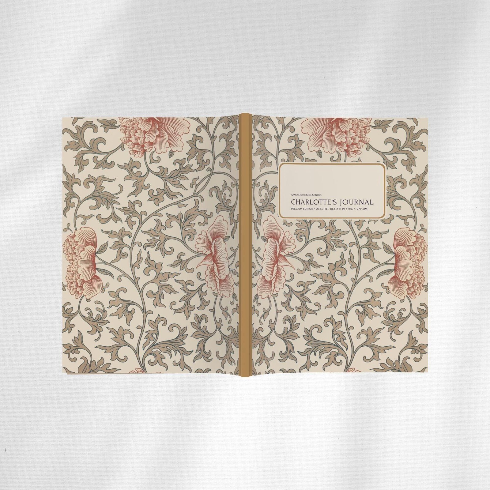 Grammar Of Ornament by Owen Jones, Chinese Art, 19th Century, Customisable journal, dot grid paper, hand lettering