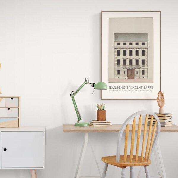 Louis XVI Architecture Print, Jean Benoît Vincent Barré Art, 18th Century French Design, Elegant Wall Decor for Home & Office