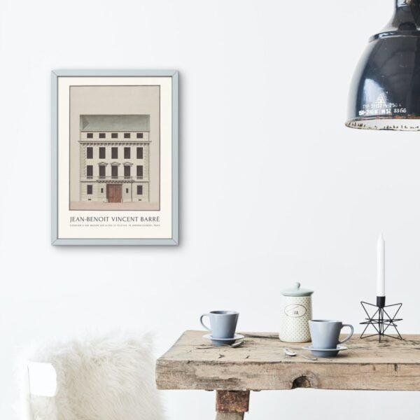 Louis XVI Architecture Print, Jean Benoît Vincent Barré Art, 18th Century French Design, Elegant Wall Decor for Home & Office