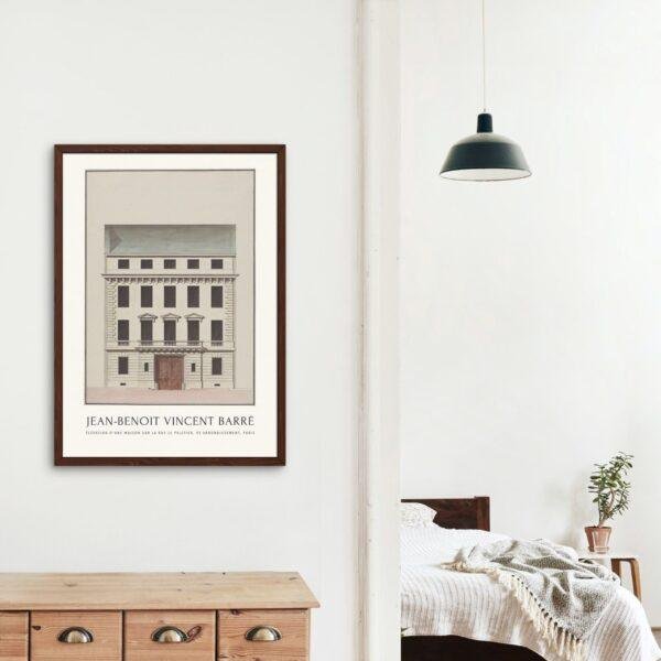 Louis XVI Architecture Print, Jean Benoît Vincent Barré Art, 18th Century French Design, Elegant Wall Decor for Home & Office