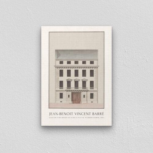 Louis XVI Architecture Print, Jean Benoît Vincent Barré Art, 18th Century French Design, Elegant Wall Decor for Home & Office