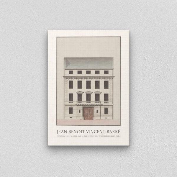Louis XVI Architecture Print, Jean Benoît Vincent Barré Art, 18th Century French Design, Elegant Wall Decor for Home & Office