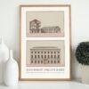 Louis XVI Architecture Print by Jean Benoît Vincent Barré | 18th Century Art | Elegant French Design | Classical Architectural Style