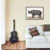 Black Rhinoceros - Animal Art Print