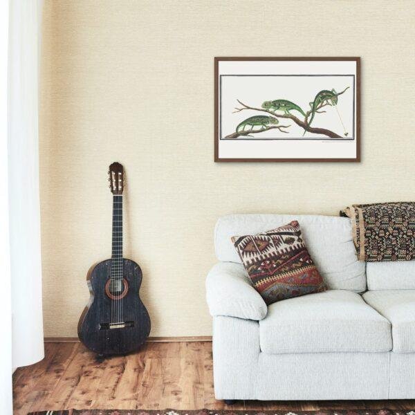 Cape Dwarf Chameleon - Animal Art Print