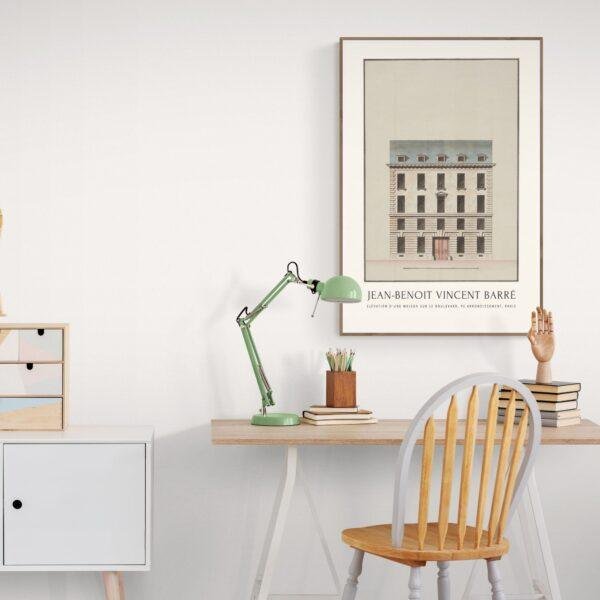 Louis XVI Style Architecture Print, Jean Benoît Vincent Barré Artwork, Elegant 18th Century Design, Classical Home Decor, Historical Art