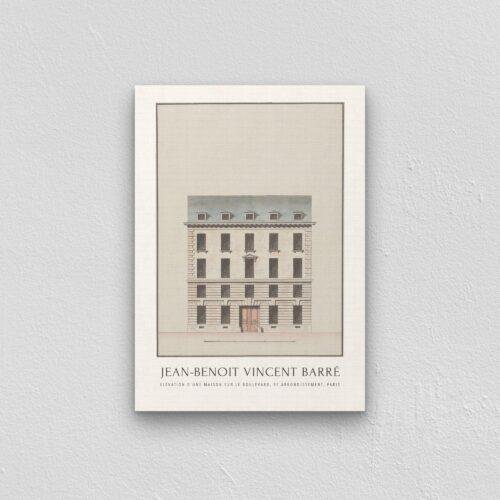 Louis XVI Style Architecture Print, Jean Benoît Vincent Barré Artwork, Elegant 18th Century Design, Classical Home Decor, Historical Art