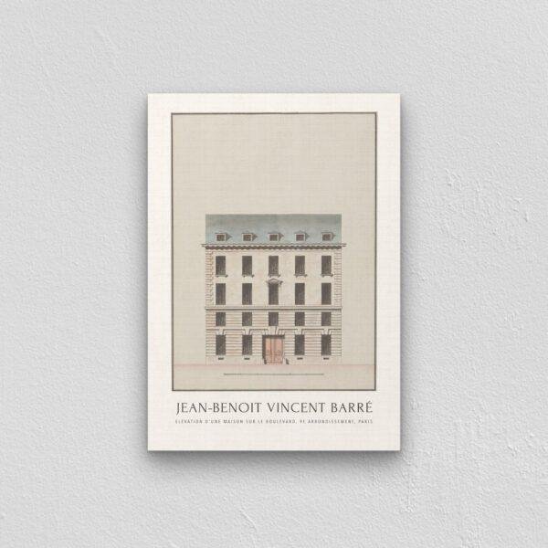 Louis XVI Style Architecture Print, Jean Benoît Vincent Barré Artwork, Elegant 18th Century Design, Classical Home Decor, Historical Art