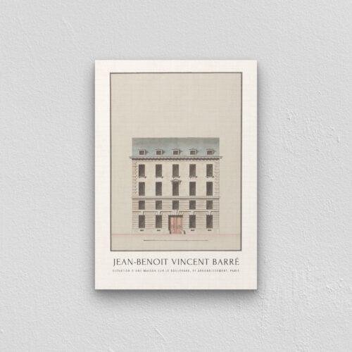 Louis XVI Style Architecture Print, Jean Benoît Vincent Barré Artwork, Elegant 18th Century Design, Classical Home Decor, Historical Art