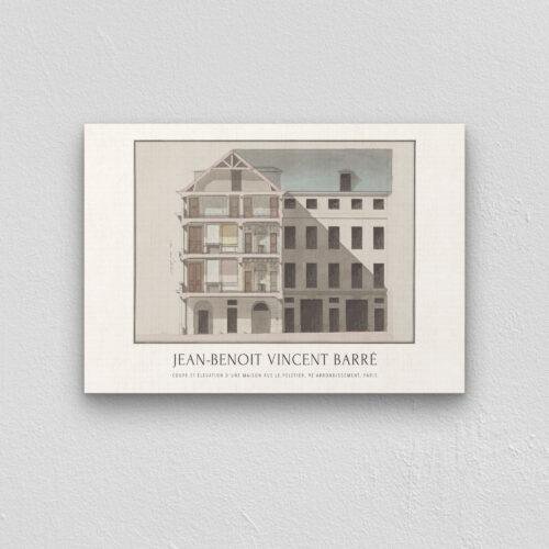 Jean Benoît Vincent Barré 18th Century French Architect, Louis XVI Style, Classical Elegance, Historical Architecture Prints & Decor