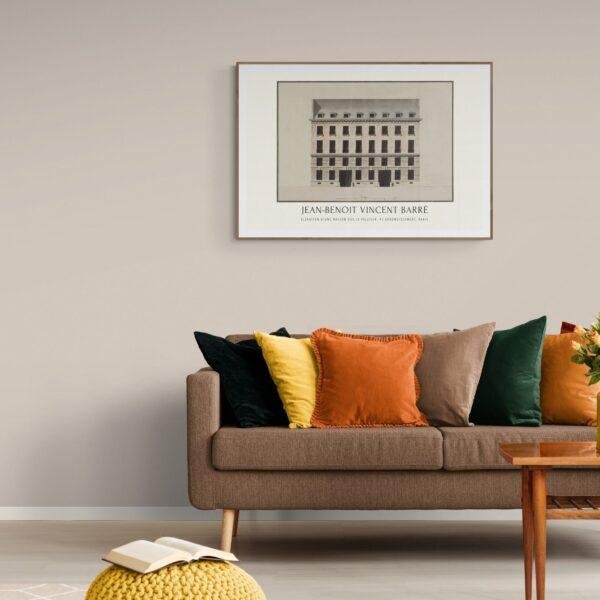 Louis XVI Architect Jean Benoît Vincent Barré Print, 18th Century French Architecture Art, Elegant Classical Decor & History