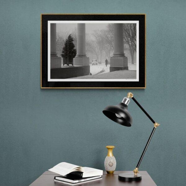 Snow Scene From The White House - Vintage Photograph, Antique Charm, Classic Image, Unique Collectible Decor