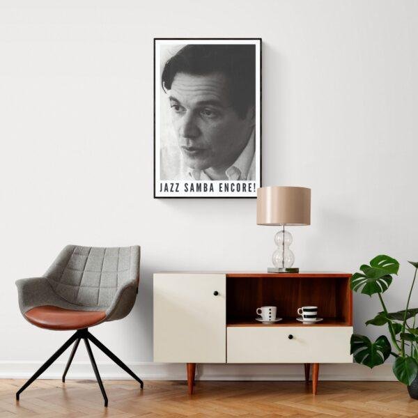 Tom Jobim Jazz Poster: A Unique Music Gift | Ideal for Elevating Your Living Room Decor
