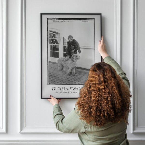 Gloria Swanson Silent Movie Icon Poster | 1920s Film Legend | Classic Hollywood Actress, Vintage Film Star, Silent Era Celeb Print