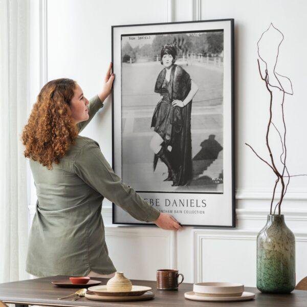Bebe Daniels Silent Film Star Poster | 1920s Hollywood Actress | Classic Movie Icon, Silent Era Celeb, Vintage Cinema Art Print