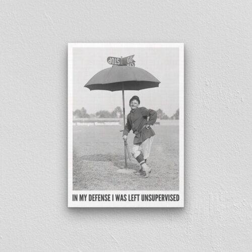In my Defence I Was Left Unsupervised - Vintage Photographs