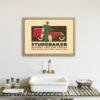 Classic Car Posters | Studebaker Vintage Art Prints for Home Decor | American Heritage Wall Art & Gifts