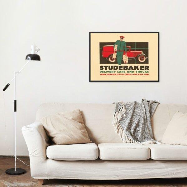 Classic Car Posters | Studebaker Vintage Art Prints for Home Decor | American Heritage Wall Art & Gifts