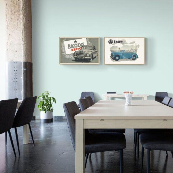 Skoda 1101 Art Print, Skoda Oldtimer, Classic Cars, Rare Classic Car, Wall Decor, Poster, Gift for Collectors