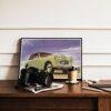 Austin A40 Sports Poster, Classic British Car Print, Automobile Art, Vintage Car Wall Decor