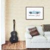 Austin Healey Sprite Mark IV – British Sports Car Illustration, Unique Collectors Gift, Retro Motoring Decor for Enthusiasts