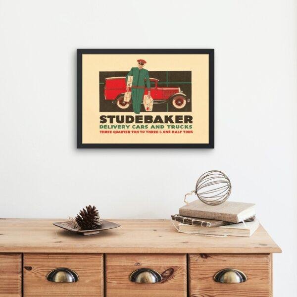 Classic Car Posters | Studebaker Vintage Art Prints for Home Decor | American Heritage Wall Art & Gifts