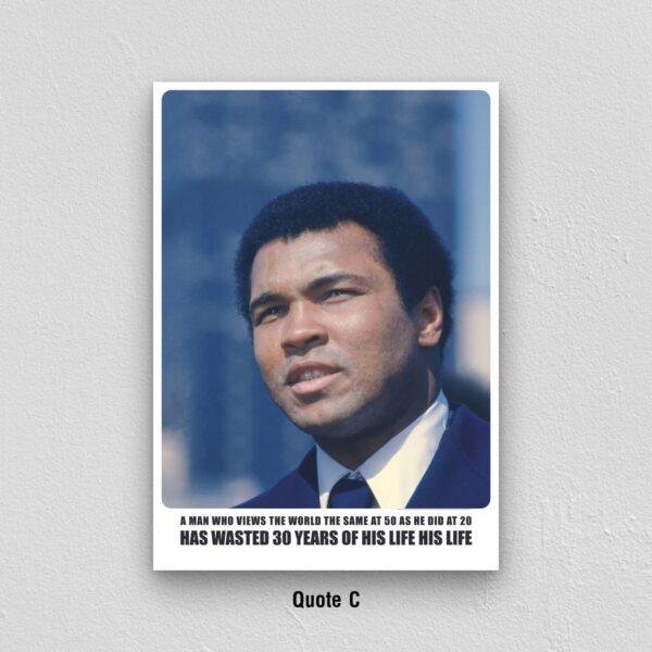 Muhammad Ali Motivational Quote Wall Art – Monday Motivation Poster, Iconic Boxing Legend Print, Inspirational Decor