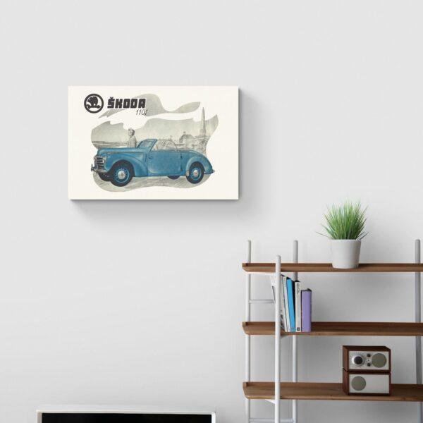 Skoda 1101 Art Print, Skoda Oldtimer, Classic Cars, Rare Classic Car, Wall Decor, Poster, Gift for Collectors