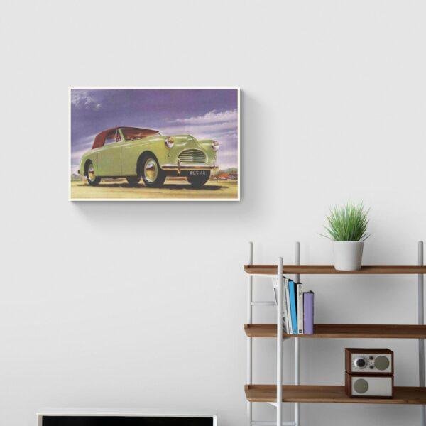 Austin A40 Sports Poster, Classic British Car Print, Automobile Art, Vintage Car Wall Decor