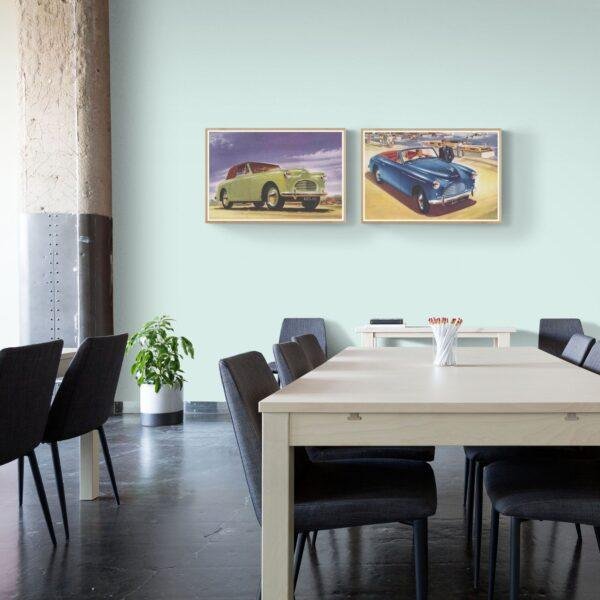 Austin A40 Sports Poster, Classic British Car Print, Automobile Art, Vintage Car Wall Decor