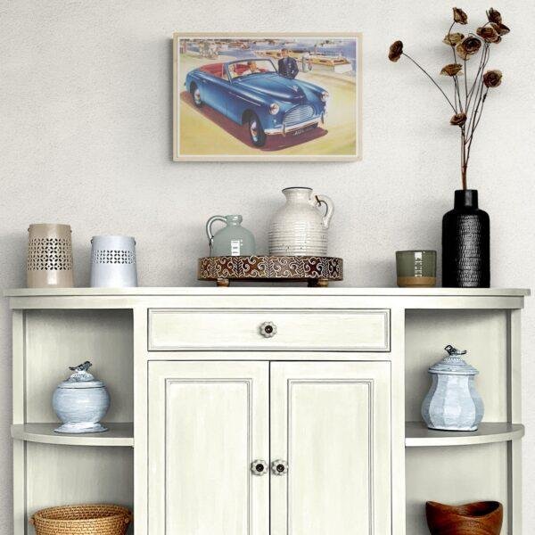 Austin A40 Sports Wall Art, Classic British Car Poster, Automobile Art, Retro Car Print for Home or Garage
