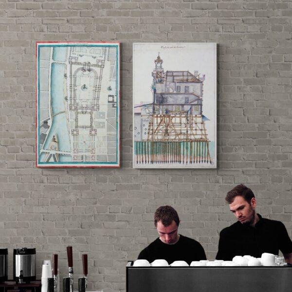 The Louvre Museum - Architectural Prints
