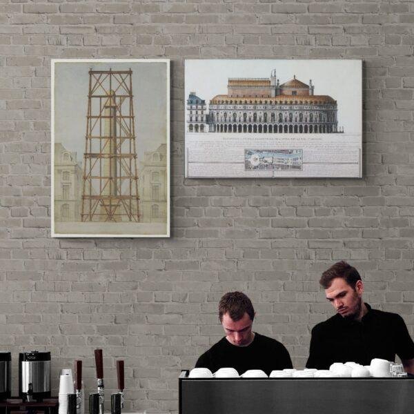 Opera on rue St Honoré Paris - Architectural Prints