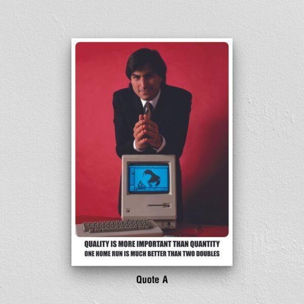 Steve Jobs Motivational Quote Wall Art – Monday Motivation Poster, Iconic Tech Decor, Inspirational Steve Jobs Print