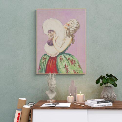 Cappiello Vintage Poster: Poudre De Luzy, Art Nouveau Print