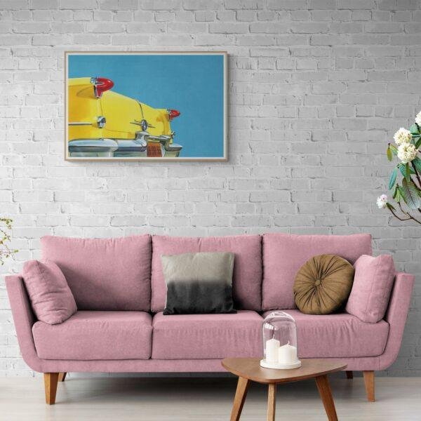 1955 Oldsmobile Art Print: Vintage American Muscle Car Poster