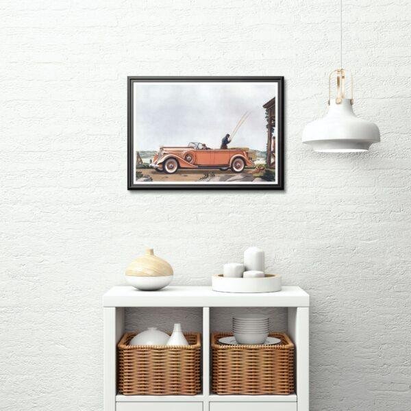 1935 Lincoln Seven Passenger Touring - Car Poster instant download