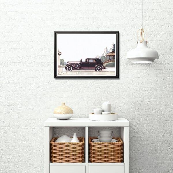 1935 Lincoln The Brunn Cabriolet - Car Poster instant download