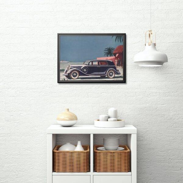 1935 Lincoln The Five Passenger Two Window Sedan - Car Poster instant download