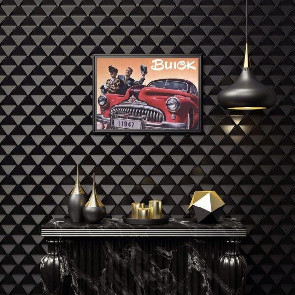 Vintage Car Poster - Buick 1947 Lineup Wall Art, Classic Automobile Print for Car Enthusiasts & Vintage Decor Gift